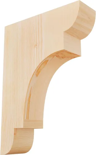 Miniatura 35 de Ekena Millwork COR04X12X12NEB00RWR 4 pulgadas de ancho x 12 pulgadas de profundidad x 12 pulgadas de alto New Brighton Rough Sawn Corbel, cedro rojo
