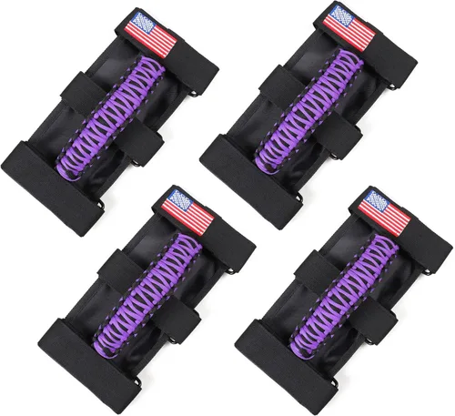 Miniatura 31 de sukemichi Manijas de agarre de la barra de rodillo para accesorios de Jeep Wrangler TJ JK JL Gladiator JT UTV ATV - Hebilla metálica de mejora