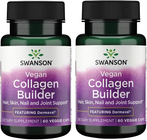 Miniatura 4 de Swanson Creador de colágeno vegano - Con Dermaval - Cabello y piel, salud de las uñas - 60 cápsulas vegetales