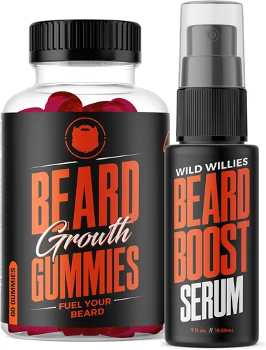 Miniatura 8 de Wild Willies Suplemento de gomitas de crecimiento de barba para hombres, con biotina y 19 vitaminas para un cabello facial más fuerte y grueso, 60