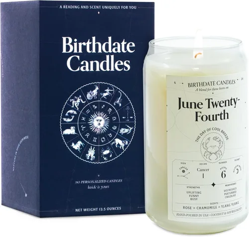 Miniatura 325 de Velas con fecha de nacimiento, 28 de octubre, velas perfumadas del zodiaco de Escorpio, regalo de cumpleaños, aroma a bergamota, canela y caoba