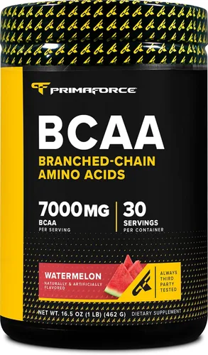 Miniatura 6 de Primaforce BCAA Polvo (piña mango) 30 porciones por envase – 2:1:1 BCAAs, bebida de recuperación después del entrenamiento con aminoácidos y sal