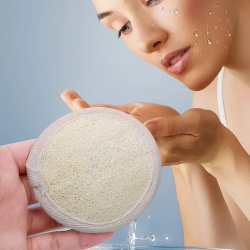 Miniatura 7 de Esponja de esponja de esponja exfoliante de limpieza facial, 10 paquetes de esponja natural limpiador facial limpiador grande para hombres
