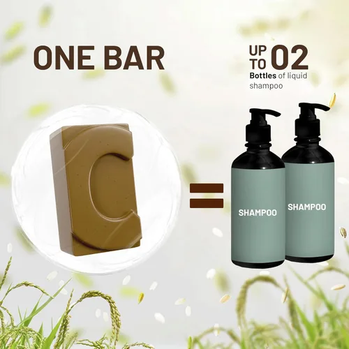 Miniatura 8 de Herbishh Barras sólidas para el crecimiento del cabello, cabello graso, cabello rubio y adelgazante, sin sulfatos, ecológicas, paquete de 4