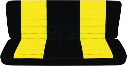 Miniatura 17 de Totally Covers Compatible con fundas de asiento de camión de dos tonos Ford F-150 Super Cab 1997-2003 (banco dividido trasero 40/60): negro y azul