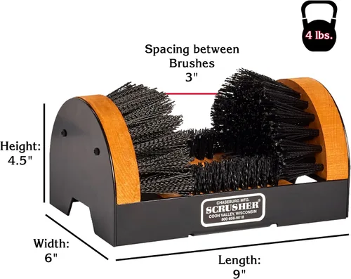 Miniatura 2 de Scrusher Limpiador de Botas y Zapatos - El Cepillo de Botas Original Multiusos de Larga Duración, Negro