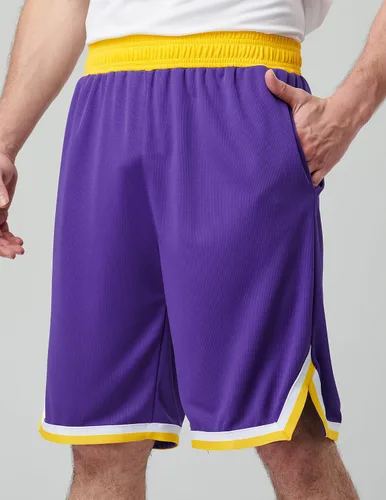 Miniatura 8 de Liberty Imports Paquete de 5 pantalones cortos de baloncesto atléticos de secado rápido para hombre, entrepierna de 9 pulgadas con bolsillos, ropa