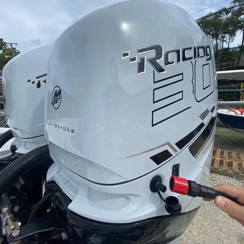 Miniatura 9 de Kit de Enjuague de Conexión Rápida para Motores Fuera de Borda Mercury, Suzuki, Yamaha y Honda – Adaptador de Enjuague Marino con Sello de Junta