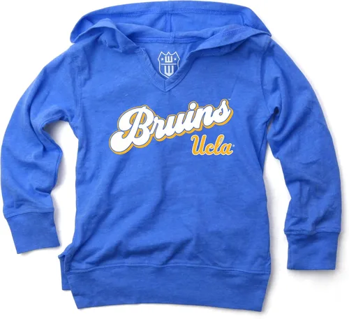 Wes and Willy NCAA Camiseta con Capucha de Cuello en V para Niñas azul (Ucla bruins blue)
