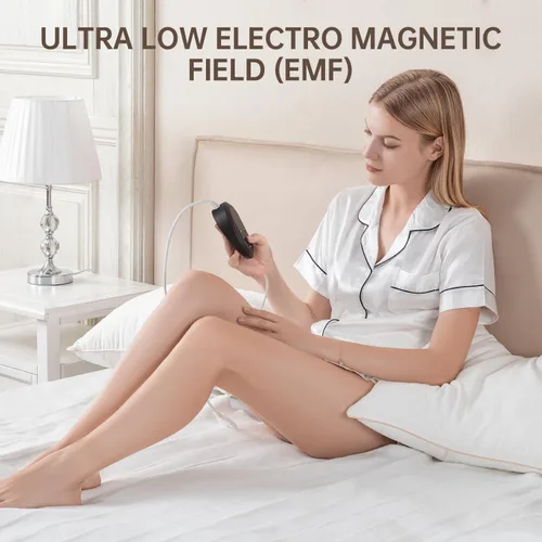 Miniatura 7 de Bwarm Cubrecolchón eléctrico con calefacción tamaño King, 78 x 80 pulgadas, calentador de cama, 9 ajustes de calor, 1-12 horas de apagado