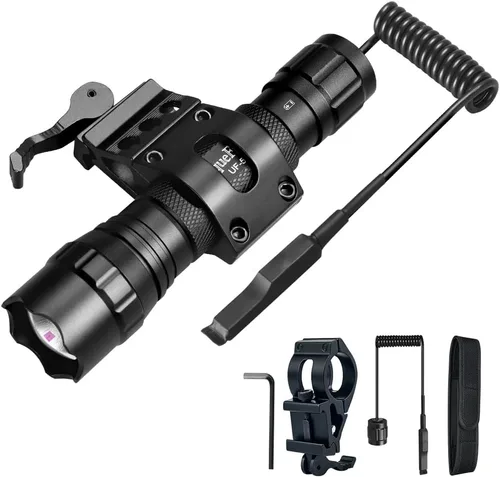 501F Vcsel 850nm IR iluminador luces de la linterna para visión nocturna Zoomable infrarrojos linterna iluminador con control dual interruptor de
