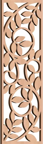 Miniatura 172 de 9 3/8"W x 24 3/8"H x 1/4"T Utica Decorativo Fretwork Madera Paneles de Pared, Abedul