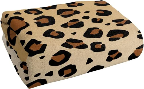 Miniatura 3 de LOGOVISION Toalla de playa con estampado de leopardo 30" X 60