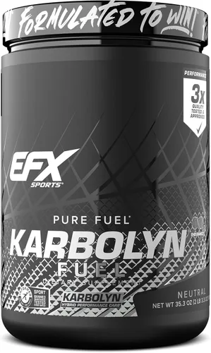 EFX Sports Karbolyn Fuel | Polvo de Carbohidratos de Absorción Rápida | Carga de Carbohidratos, Energía Sostenida, Recuperación Rápida | Sin