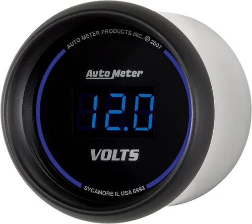 Miniatura 4 de Auto Meter 6993 Medidor de voltímetro digital cobalto 2.3125 pulgadas