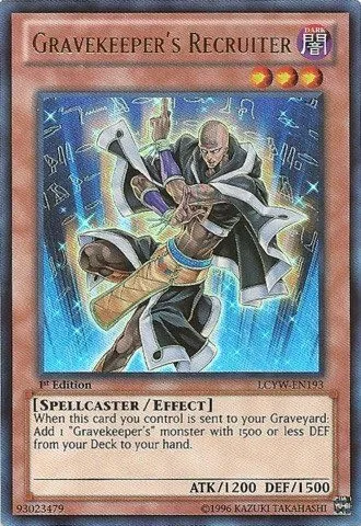 YU-GI-OH! - Gravekeeper's Recruiter (LCYW-EN193) - Colección Legendaria 3: Mundo de Yugi - 1ª Edición - Ultra Raro