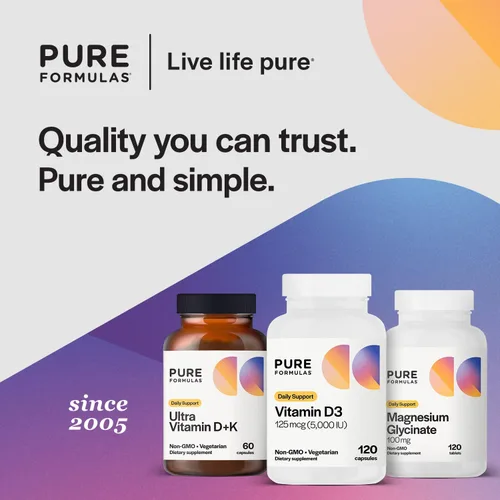 Miniatura 6 de PureFormulas Vitamina D3 5,000 UI 125 mcg - Suplemento de vitamina D pura para la formación saludable de huesos, dientes, salud cardiovascular