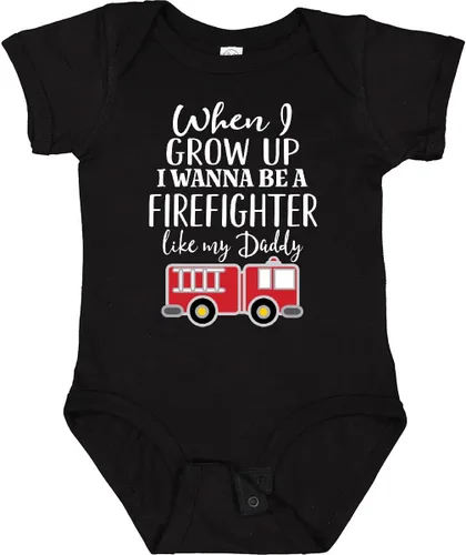 Miniatura 38 de inktastic Body de bebé Future Firefighter Like Daddy