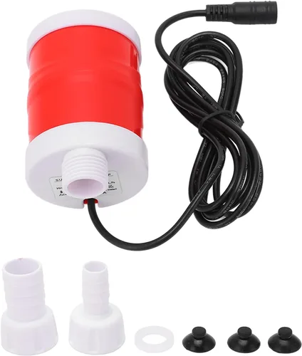 Miniatura 6 de Bomba sumergible sin escobillas de 12V 20W DC, bomba inteligente de filtro de bajo ruido de alta elevación, para pecera, suministro de agua, camping