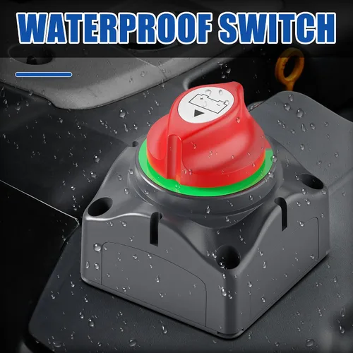 Miniatura 4 de Joinfworld Interruptor de desconexión de batería 1-2-Ambos-Apagado de 12V-48V, impermeable, interruptor de apagado de batería doble, interruptor