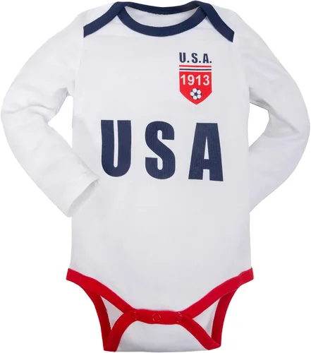 Miniatura 3 de Cnins Body deportivo para bebé, de manga larga, con temática de fútbol, unisex, para bebés de 0 a 18 meses