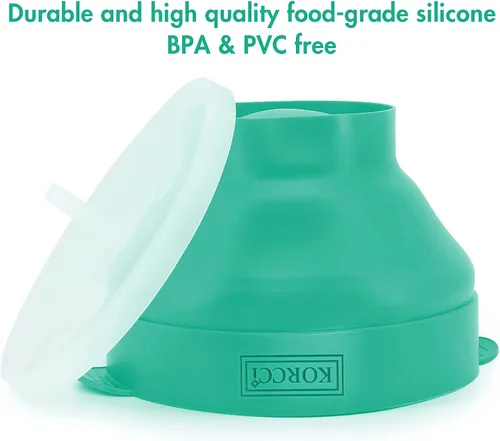 Miniatura 6 de El Fabricador de Palomitas de Maíz Original Korcci de Silicona para Microondas, Fabricador de Palomitas para Microondas, Tazón Plegable para Hacer