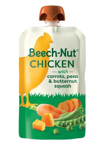 Miniatura 11 de Tarros de comida para bebés de carne de Beech-Nut, puré de pollo y caldo de pollo, 7 g de proteína, comida para bebés etapa 1 para bebés de 4 meses