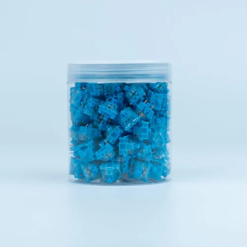 Miniatura 3 de Interruptores de teclado Gateron Phantom Blue Clicky, interruptores de tecla RGB LED de 60gf para teclado mecánico MX (Azul, 110PCS)