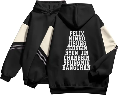 Miniatura 7 de Outofgas Stray Kids - Sudadera con capucha Felix Bangchan Hyunjin Jisung Changbin Minho Seungmin Jeongin Merch para mujer