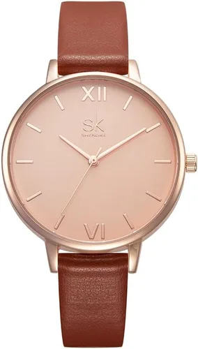 SHENGKE Creative Simplicity Women Watch Genuine Leather Elegant Women Watches Ladies Business Wristwatch