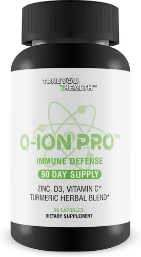 Q-Ion Pro - Fórmula de defensa inmunológica - Suministro para 90 días - Suplemento natural de apoyo inmunológico - Promueve una respuesta inmune