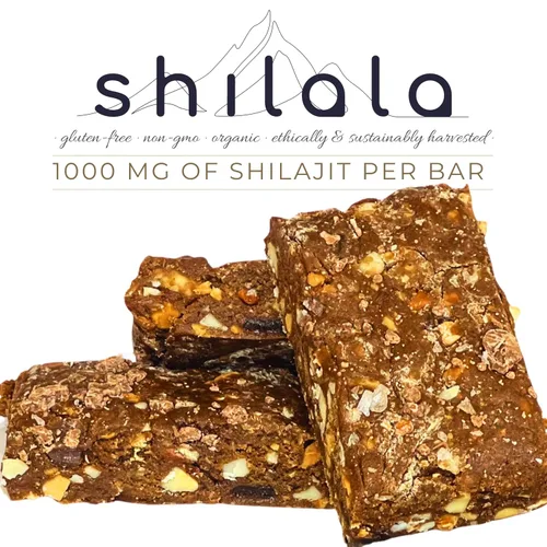 Miniatura 3 de Shilala Organic Superfood Energy Bar con 1000 mg de Shilajit Sin gluten, sin azúcar, alto ácido fúlvico Suplemento energético natural, aperitivo