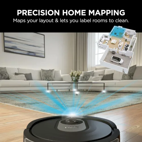 Miniatura 8 de Shark AI VACMOP RV2001WD - Aspiradora y trapeador robot con cepillo autolimpiante, navegación avanzada, ideal para el pelo de mascotas, funciona