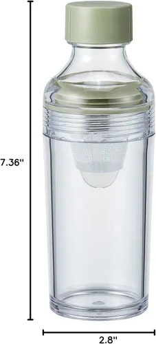Miniatura 8 de Hario Botella portátil de té frío de 5.4 fl oz, verde ahumado