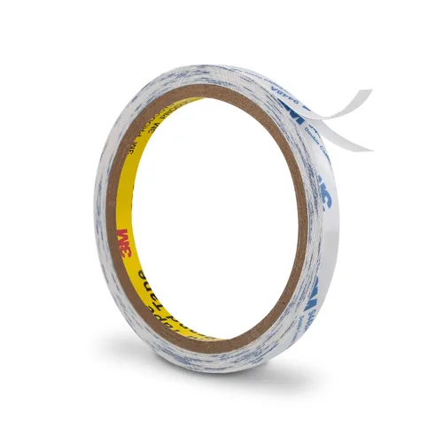 3M - Cinta de doble cara 9448A de 0.31 pulgadas x 20 pies, 1 unidad, cinta de tejido de doble capa para manualidades, cinta de bricolaje, placa de