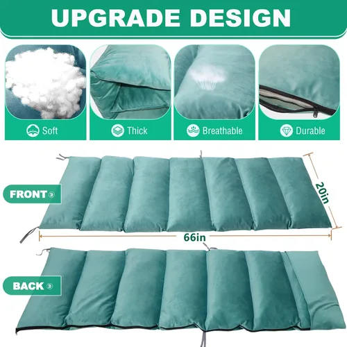 Miniatura 4 de LILYPELLE Silla de Gravedad Cero, Sillón Reclinable Premium para Césped Plegable Portátil Chaise Lounge con Cojín Desmontable, Reposacabezas