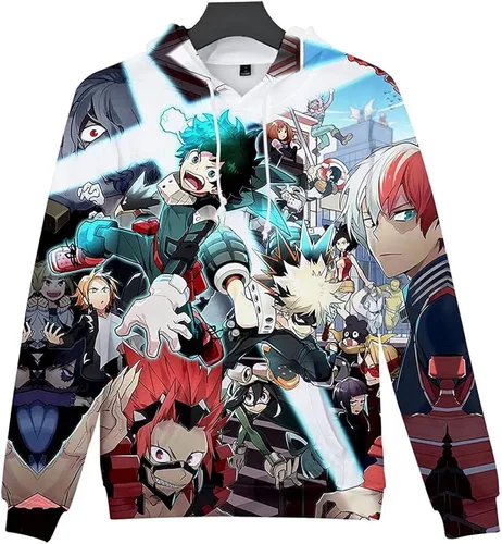Miniatura 4 de CHLOBLOM Boku No Hero Academia - Sudadera con capucha 3D