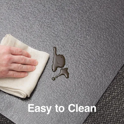 Miniatura 4 de Staples Tapete para silla de oficina, tapetes negros, suelos duros, parte inferior texturizada, 48 x 36 pulgadas, deslizamiento suave