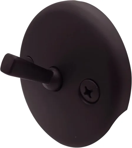 Miniatura 6 de Westbrass R92-12 - Juego de molduras para bañera de palanca de viaje de 3-1/8 pulgadas con placa frontal de desbordamiento de 2 agujeros, bronce Oil