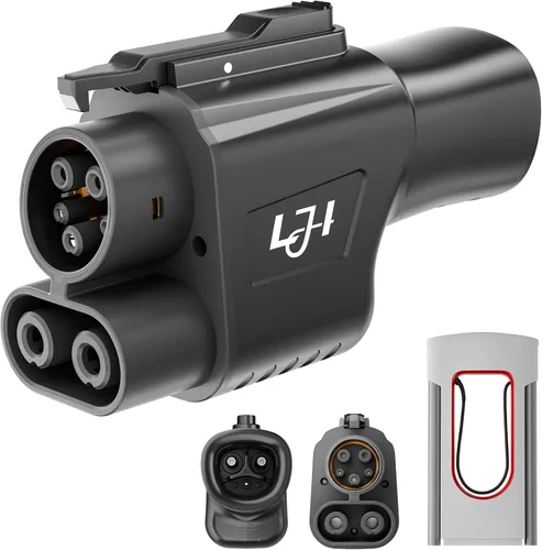 Miniatura 9 de Adaptador Tesla a J1772, convertidor NACS a J1772 de 48A 250V, compatible con conectores de alta potencia Tesla, cargadores de destino y conectores