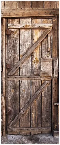 Miniatura 72 de Calcomanías 3D para puerta, murales para despegar y pegar, cocodrilo negro, calcomanías de pared, autoadhesivas, extraíbles, impermeables, de PVC