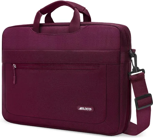 MOSISO Bolsa de hombro mensajero para laptop compatible con MacBook Air de 15 pulgadas M4 M3 M2/Pro de 16 pulgadas M4 M3 M2 M1, 15-15.6 pulgadas HP,