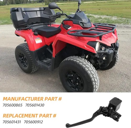 Miniatura 6 de M MATI Cilindro maestro de freno delantero 705600865 705601430 compatible con Can Am Outlander Renegade 650 450 500 570 800 850 1000 2012-2021 All