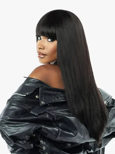Miniatura 2 de Sensationnel 100% cabello humano imperio clip en flequillo - CHINA BANG (color: 1 negro azabache)