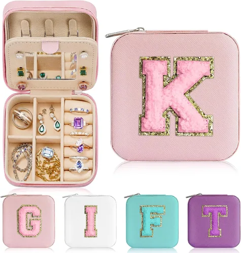Parima Regalos para mujeres Regalos personalizados para mujer esposa, joyero de viaje para regalos de cumpleaños para mamá, regalos de viaje para