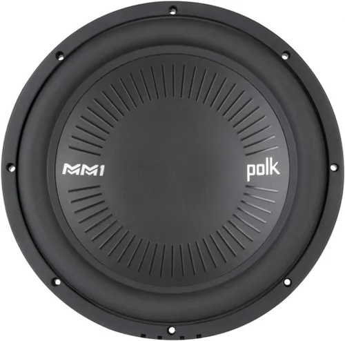 Polk Audio MM1242 DVC Serie MM1 Subwoofers marinos y de coche de 12 pulgadas, 900W, respuesta de frecuencia de 26-200Hz, bobinas de voz duales de 4