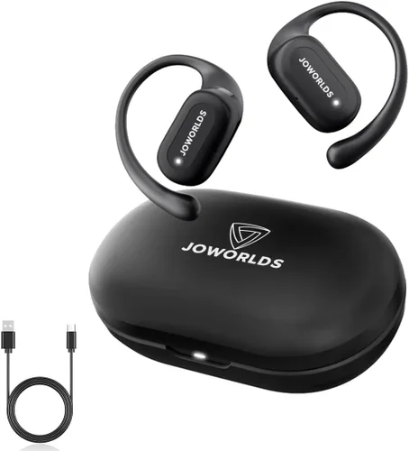 Auriculares Bluetooth de conducción de aire, IPX5 impermeables de conducción de aire, audífonos sobre la oreja con micrófono, auriculares sobre la
