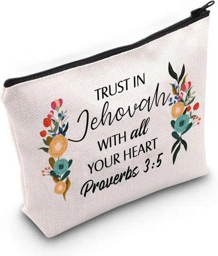 TSOTMO Pioneer Gifts Pioneer - Neceser cosmético con cremallera para mujeres, regalo de vida pionera, el mejor regalo para la vida (Proverbios 3:5)
