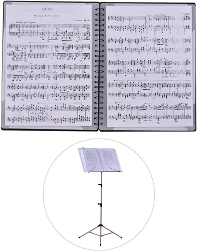 Miniatura 2 de Archivo de partituras de música, carpeta de almacenamiento de papel, carpeta de espectro de cambio creativo A4, tamaño carta, carpeta de partituras