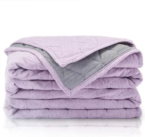 Miniatura 11 de SLEEP ZONE Manta refrescante para personas que duermen con calor (50 x 60 pulgadas), manta de verano de doble cara, ligera y portátil para gimnasio